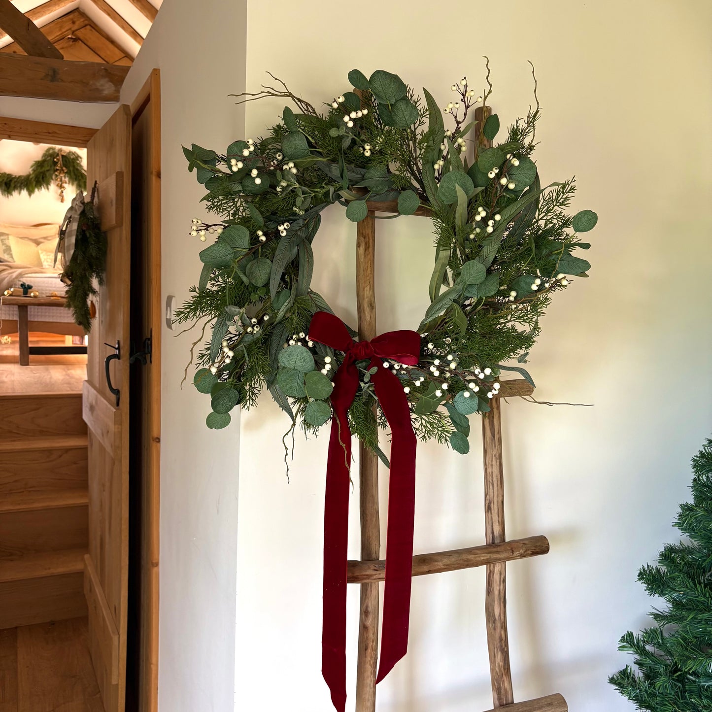 Faux Helmsley Foliage Wreath