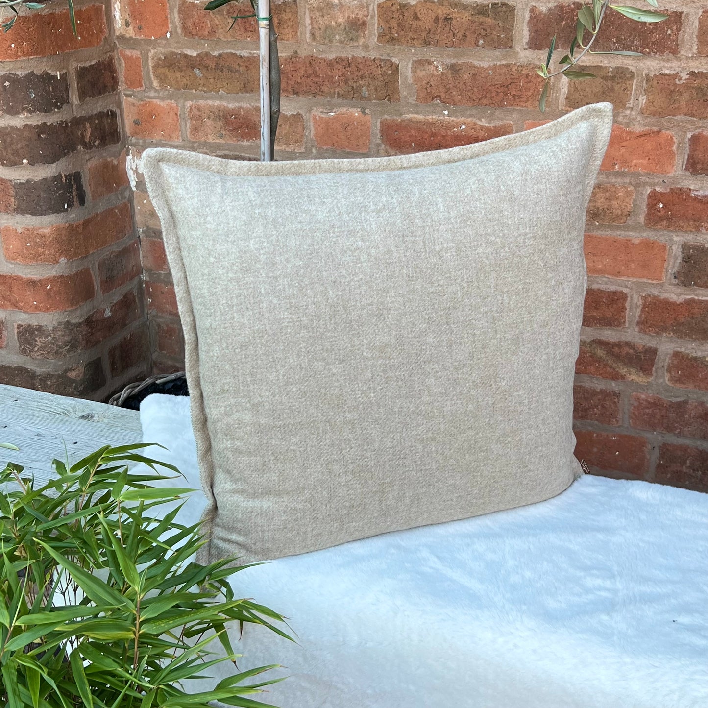 Neptune Hector Tweed Fabric Cushion