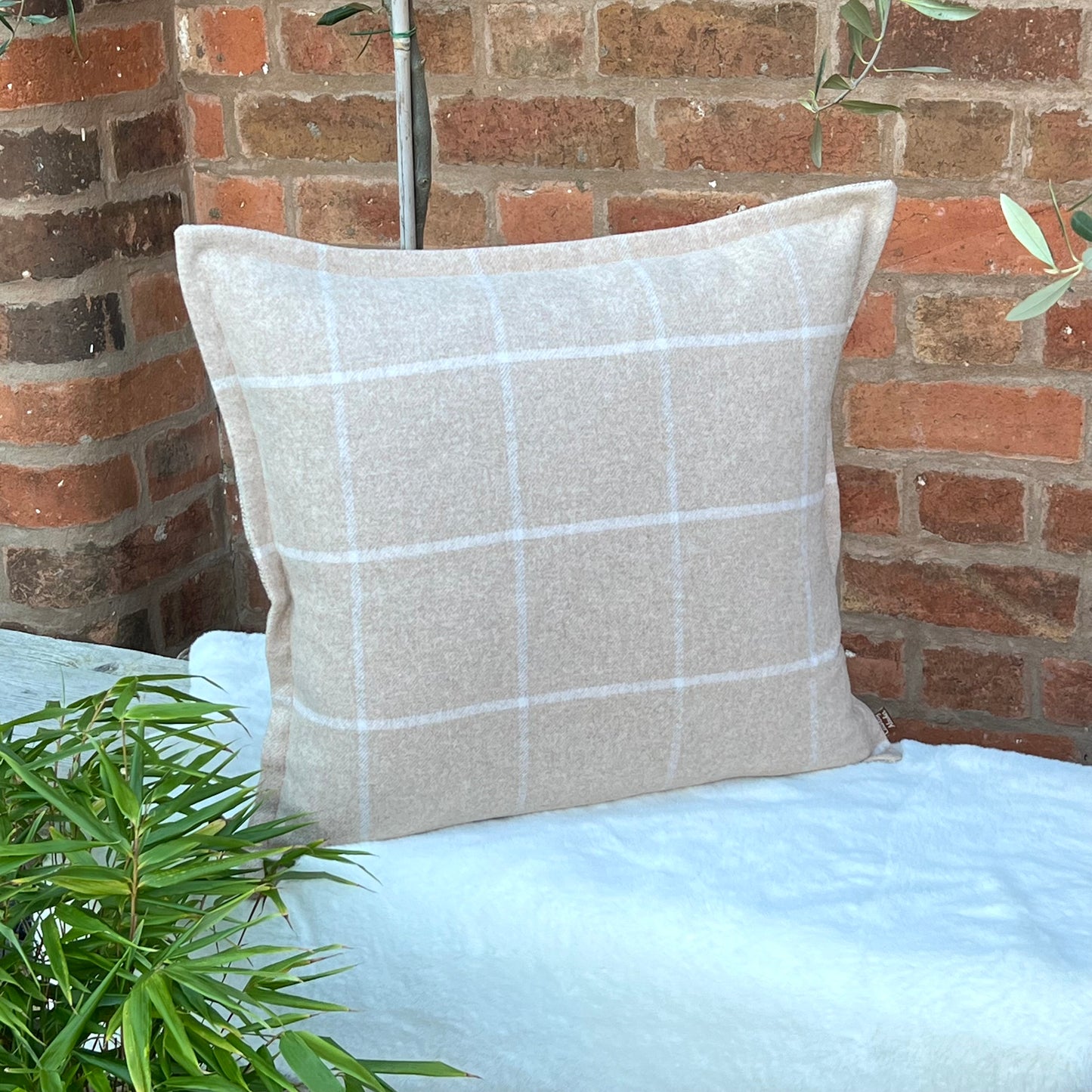 Neptune Hector Tweed Fabric Cushion