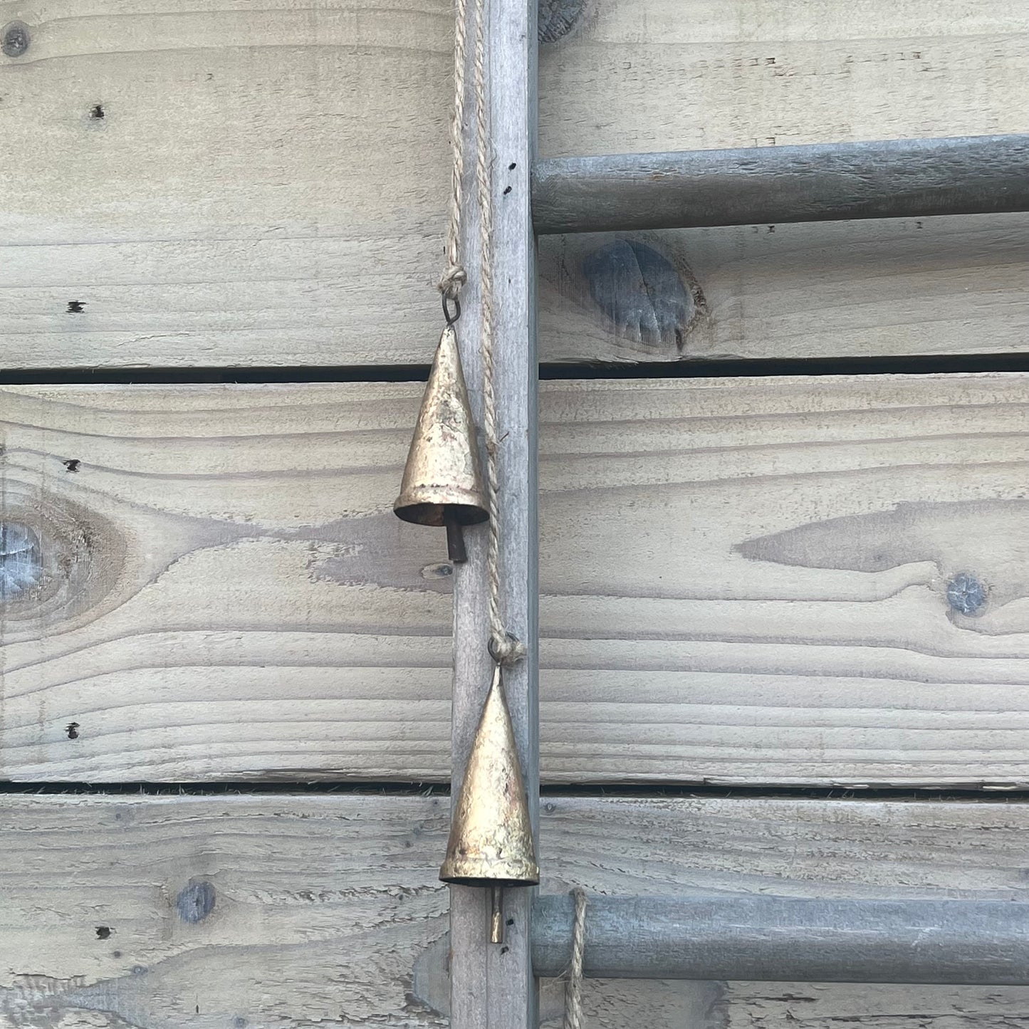 Rustic, Triangular Christmas Bells