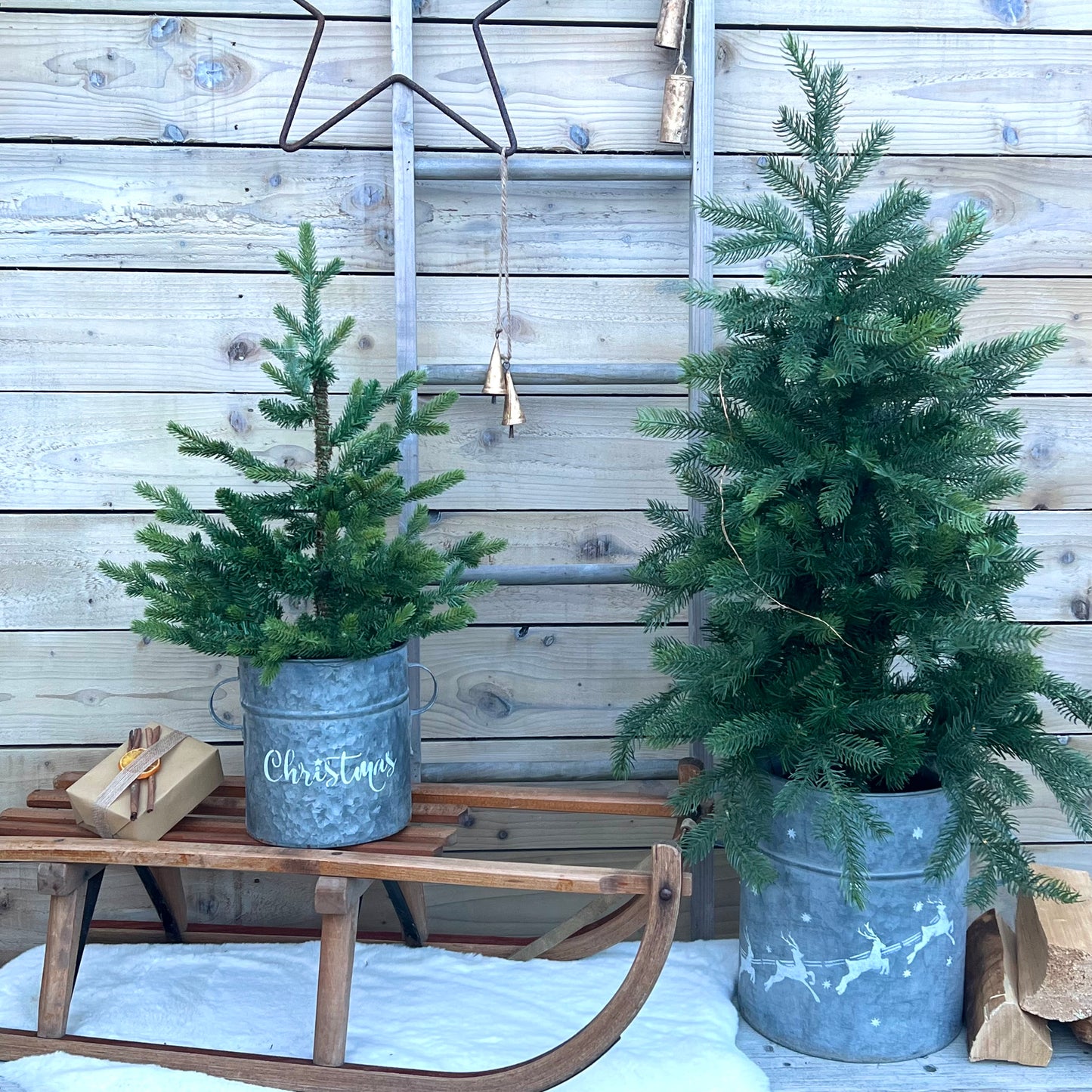 Zinc Pots with Handles