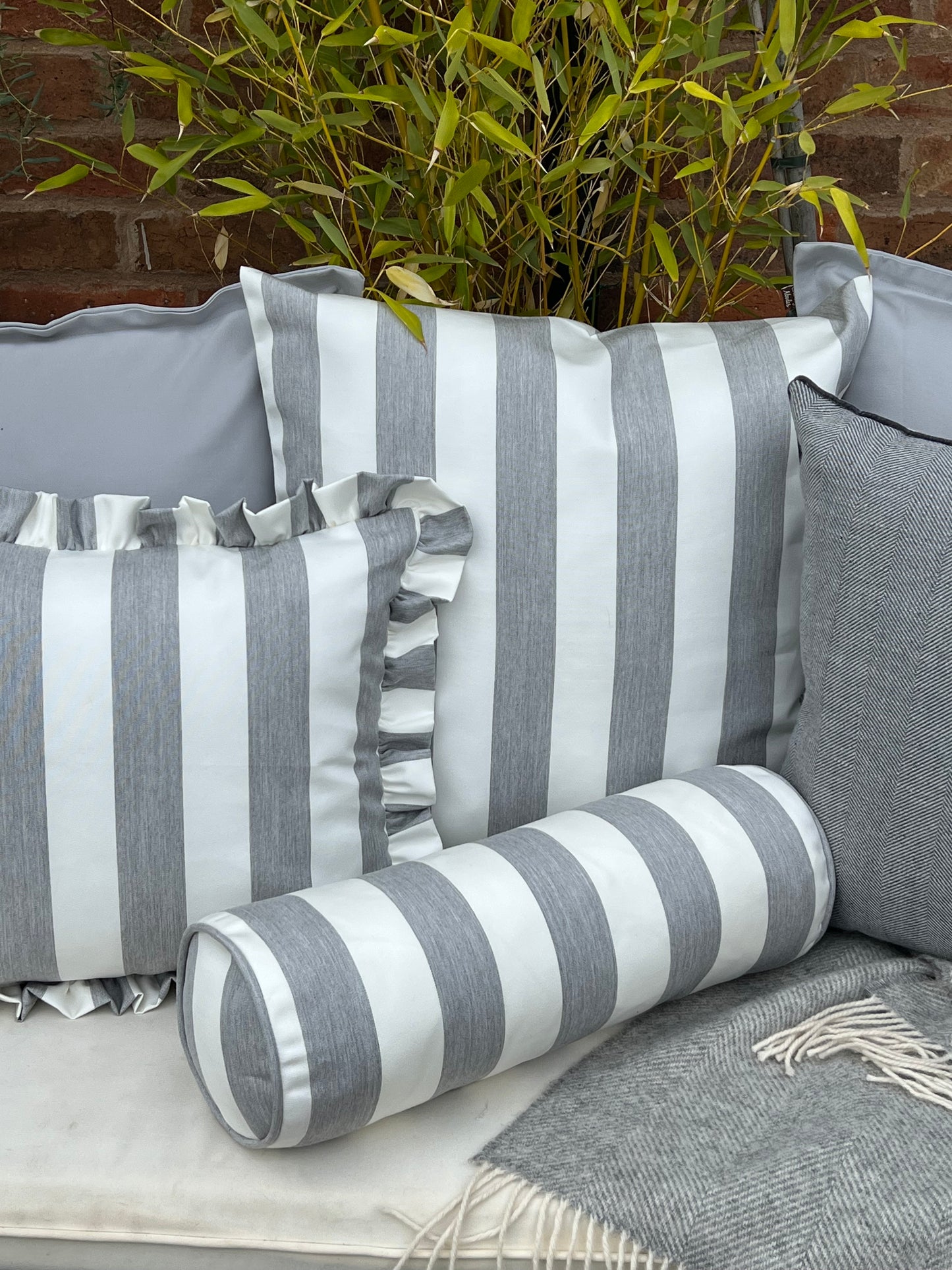 Water Resistant Ruffle Cushions