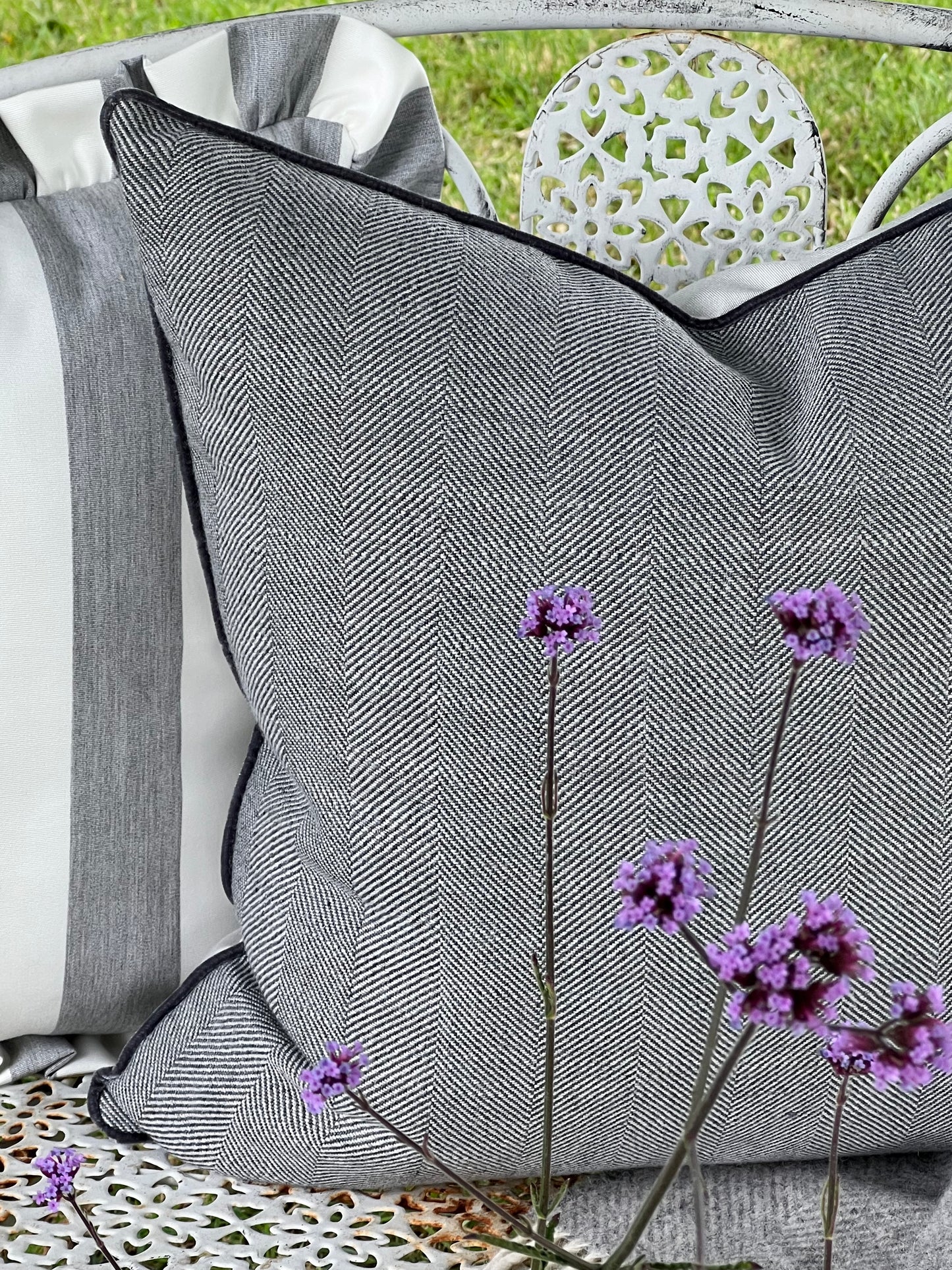 Outdoor Herringbone Cushions