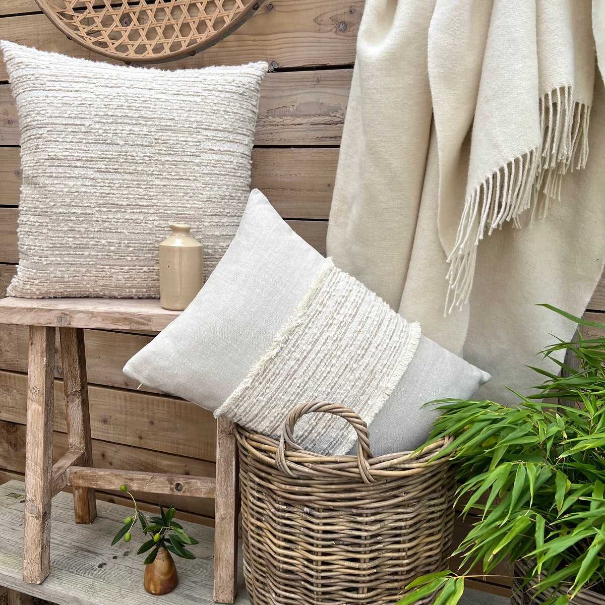 Rustic farmhouse throw outlet pillows