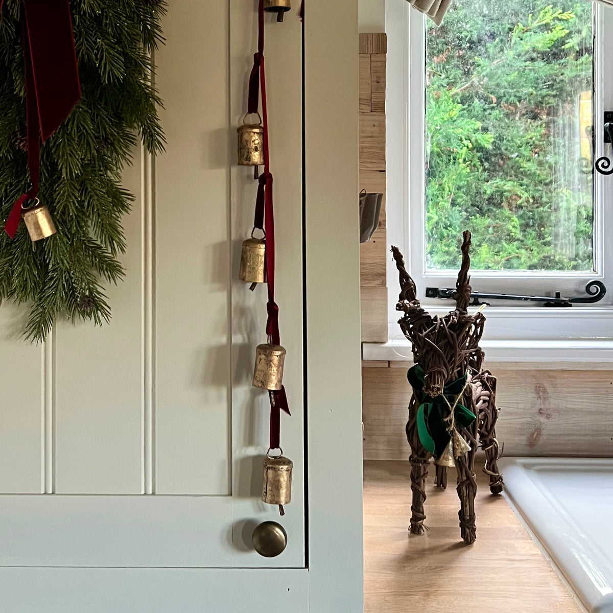 Rustic Bell Ribbon Garland