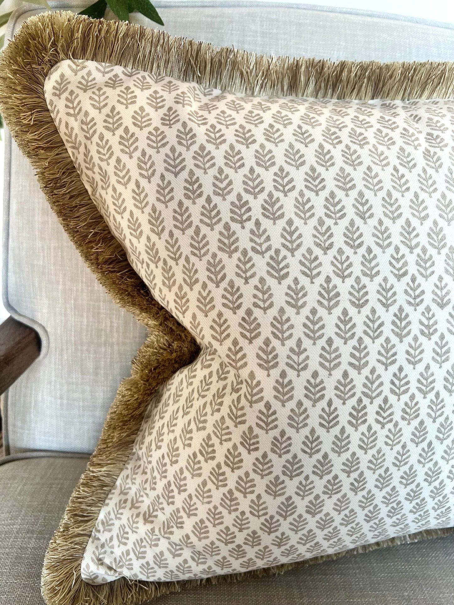 Pure Edit Foila Fringe Cushion