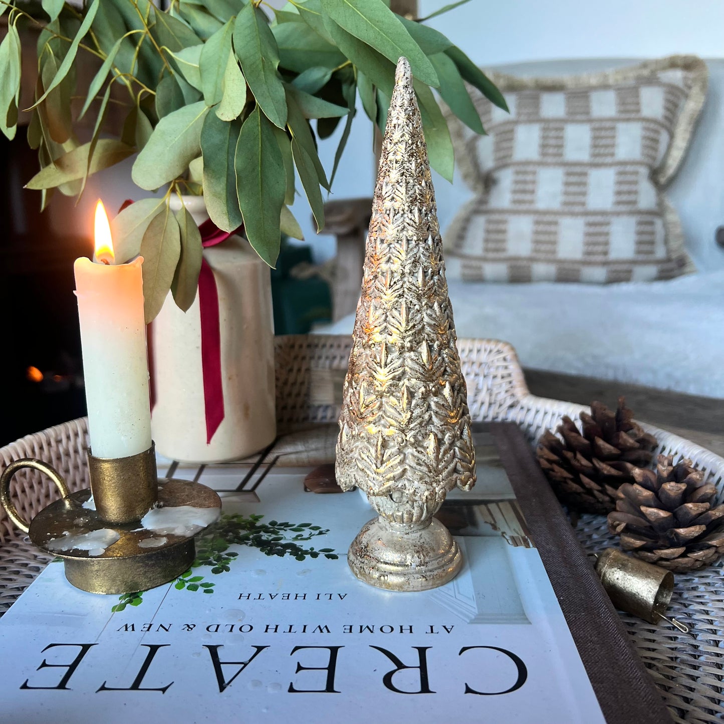 Brass Finish Christmas Tree