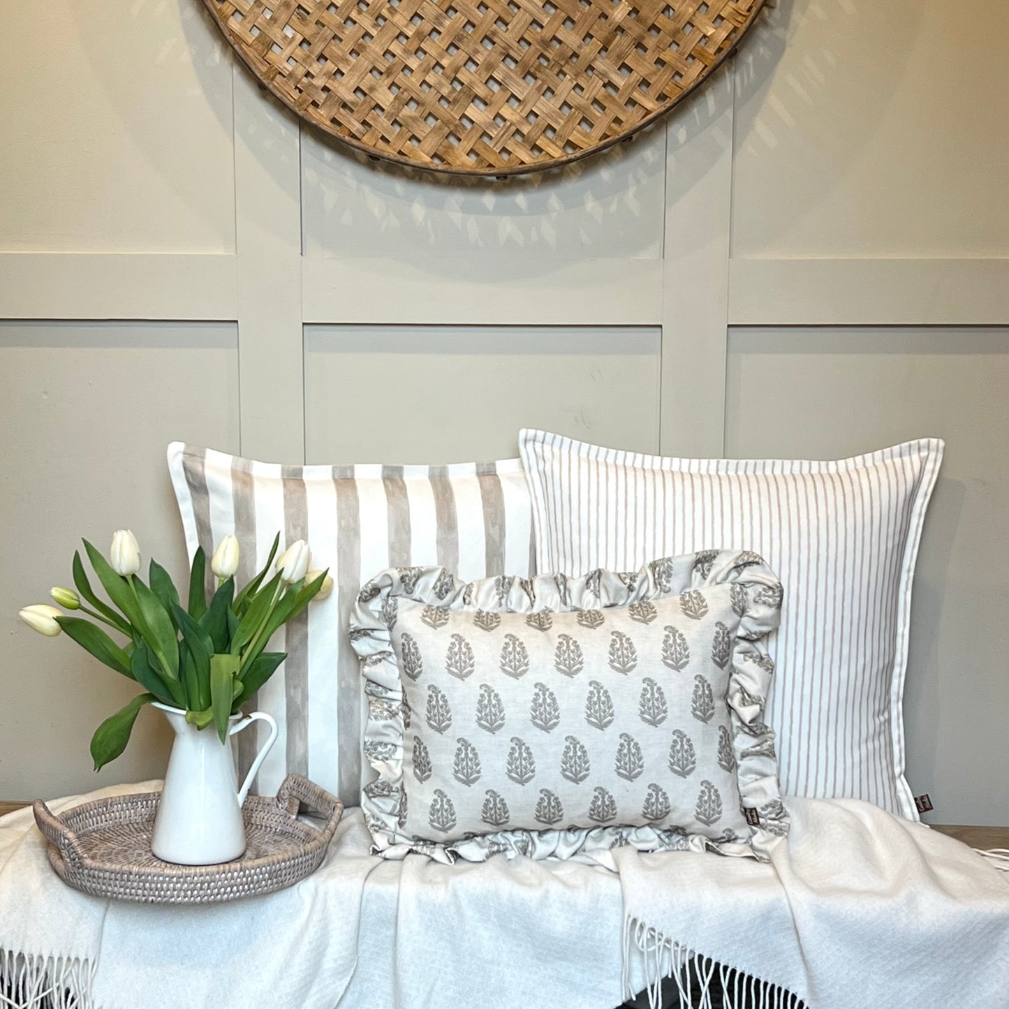 Pure Edit Ruffle Cushions