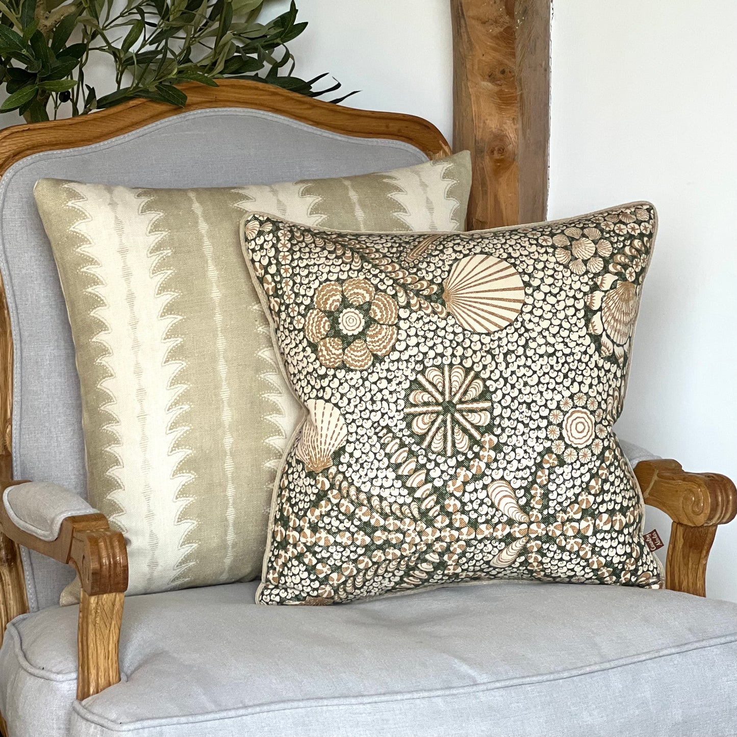 Linwood Ruched fabric Cushion