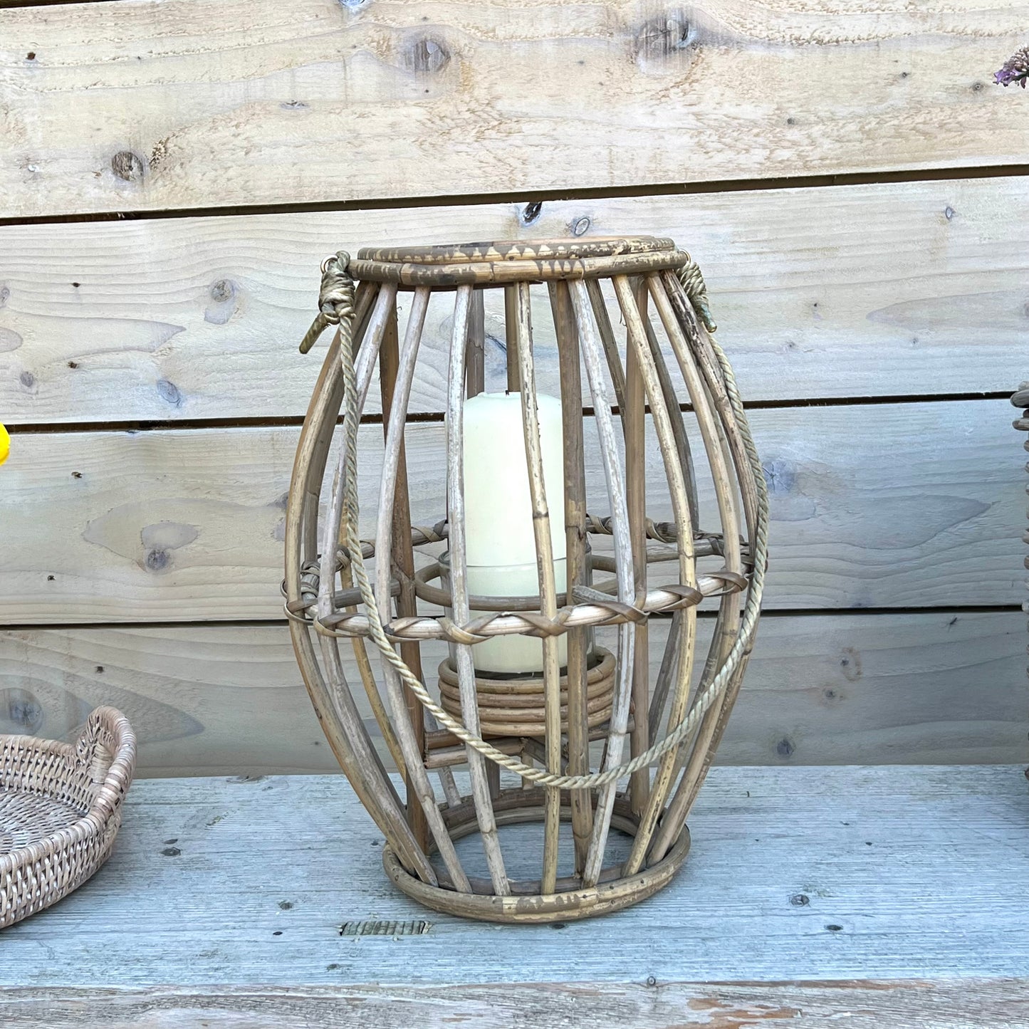 Oval Rattan Lantern