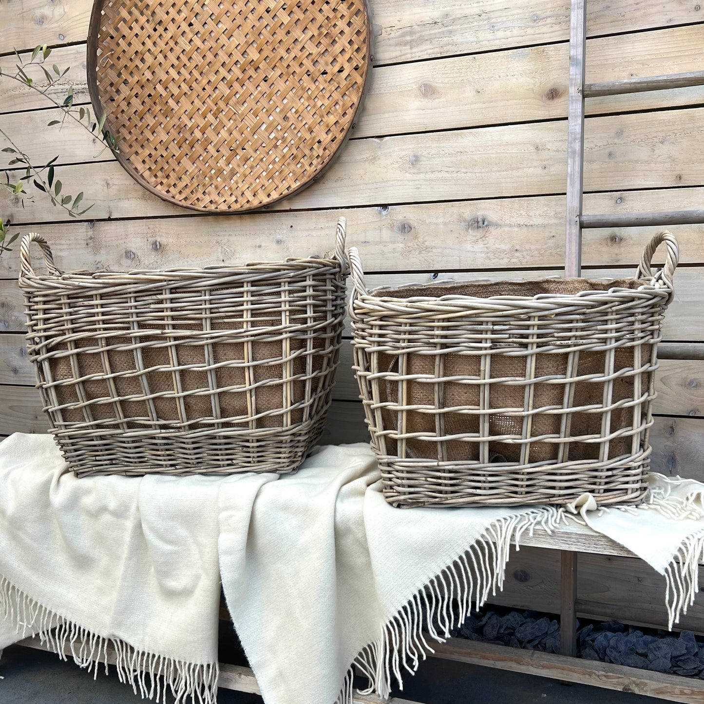 Oval Open Weave Basket