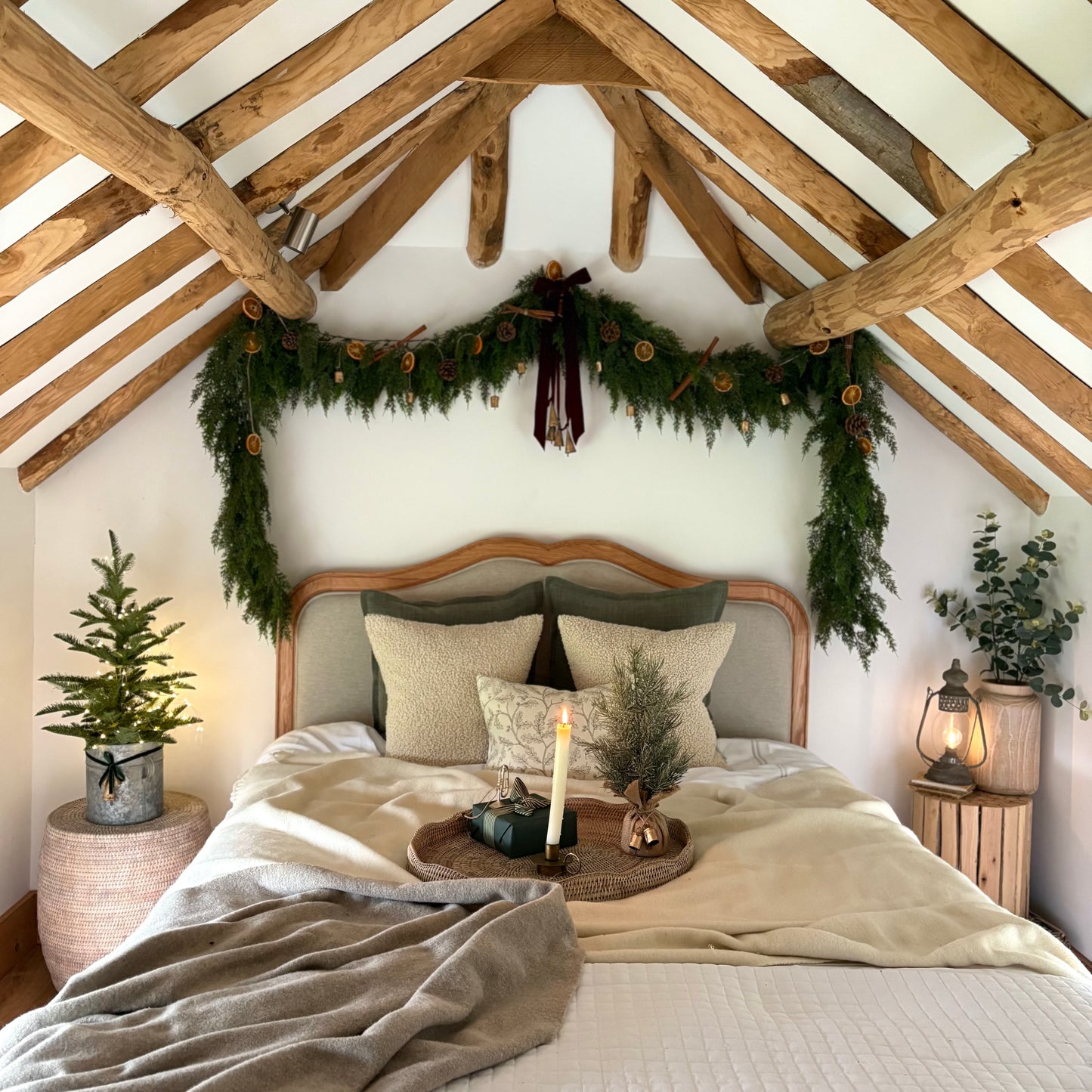 Faux Real Touch Cedar Garland