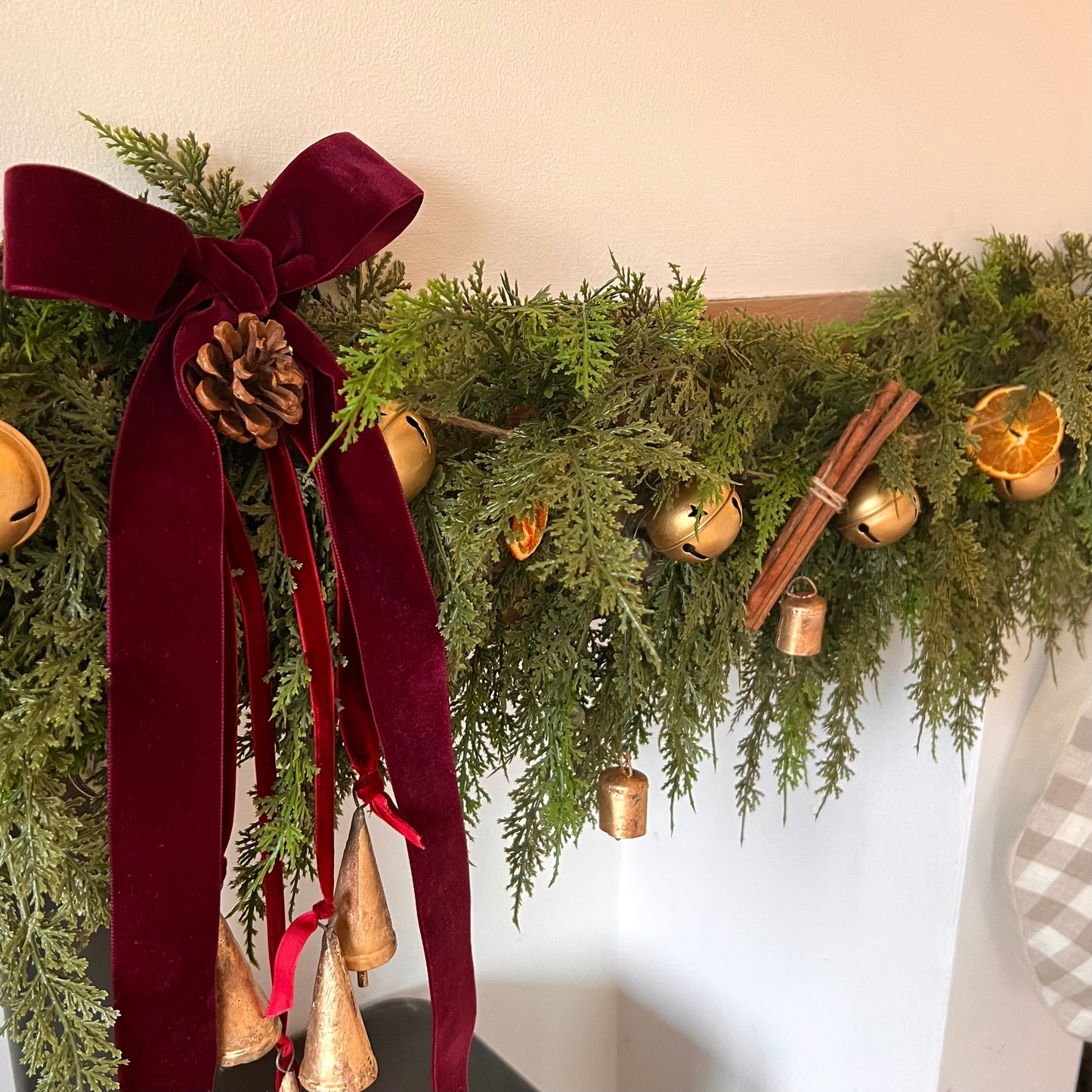 Faux Real Touch Cedar Garland