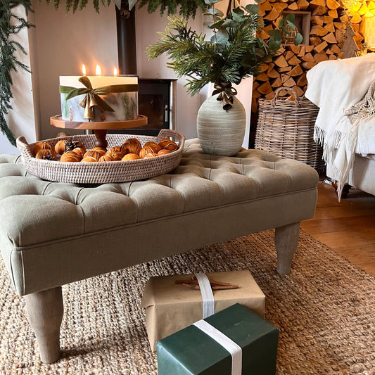 Linara Buttoned Foot stool