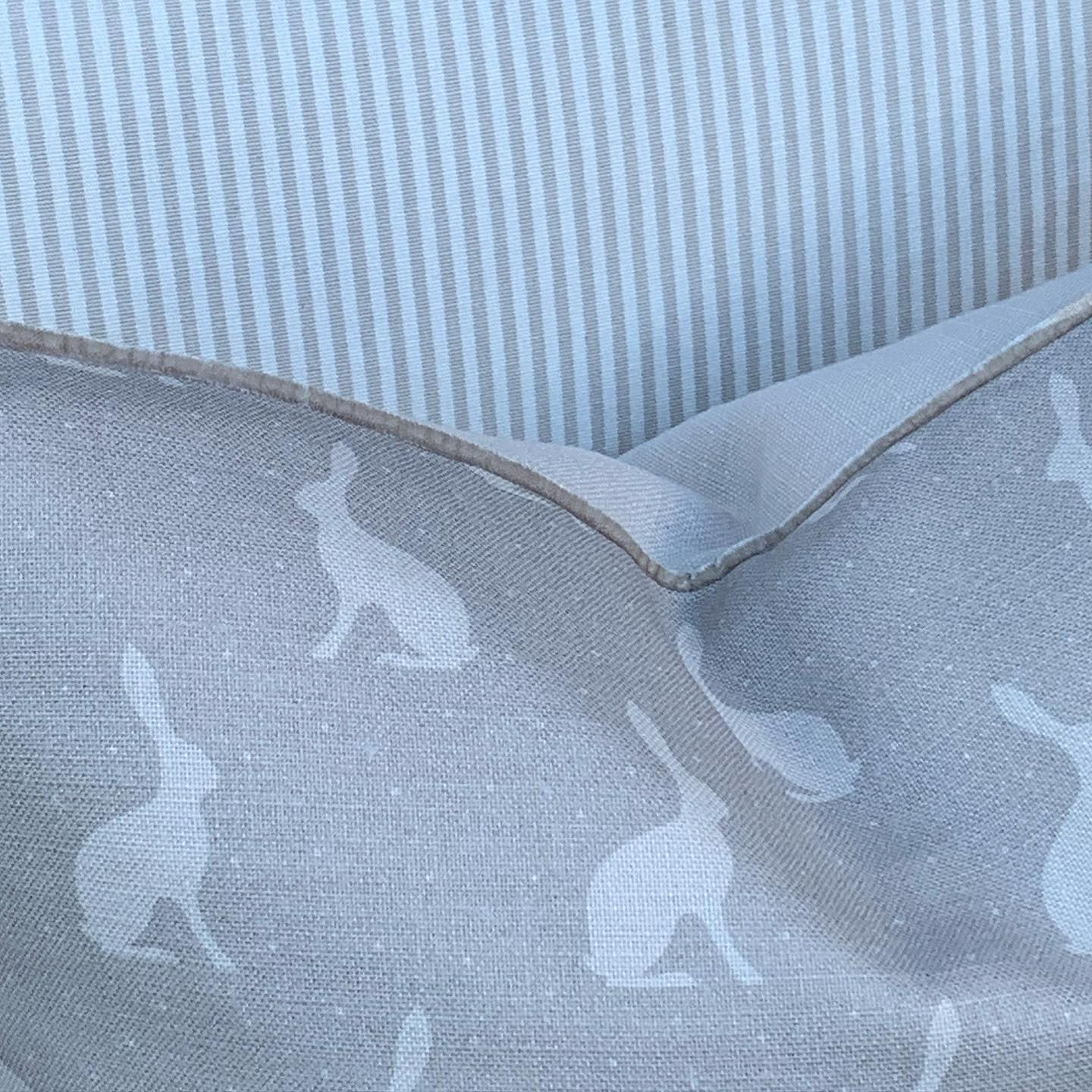 Peony and Sage Mini Hare Cushion