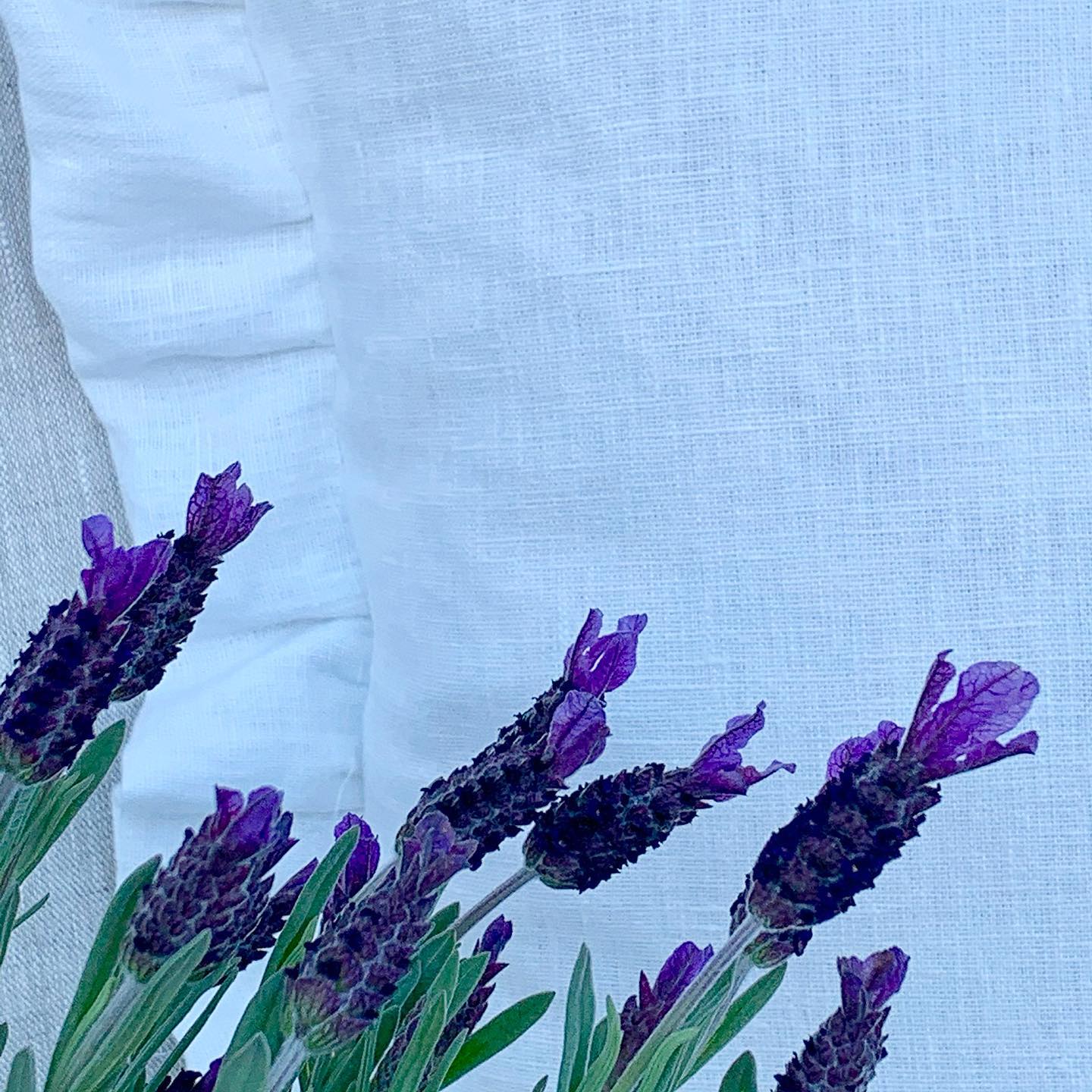 Linen Ruffle Cushion