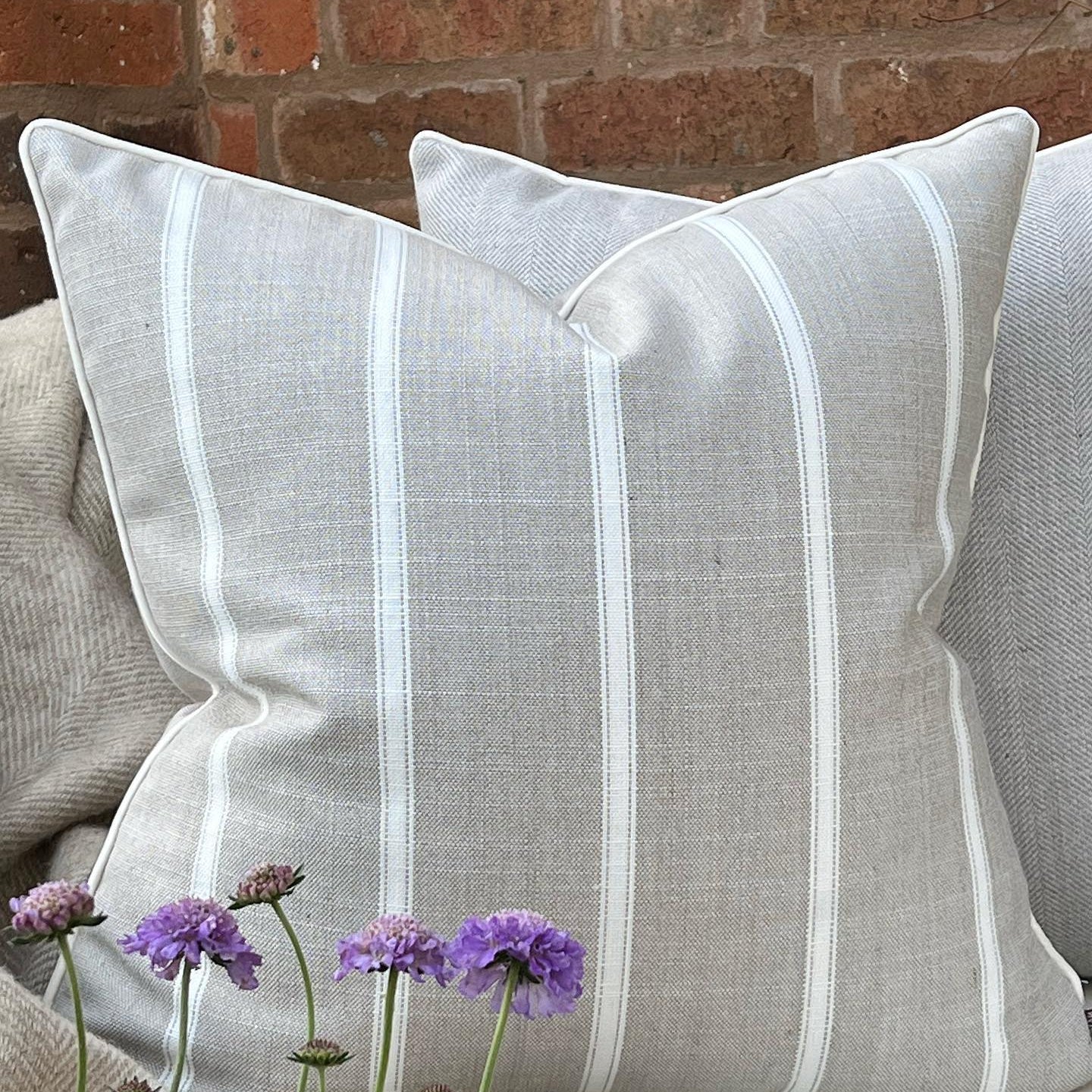 Outdoor Ticking Cushions
