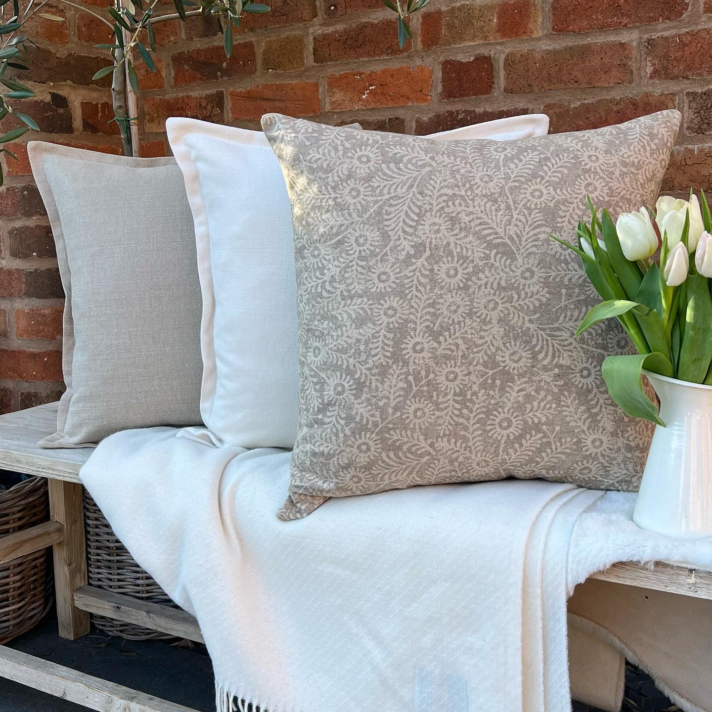 Linara Brushed Linen Cushions