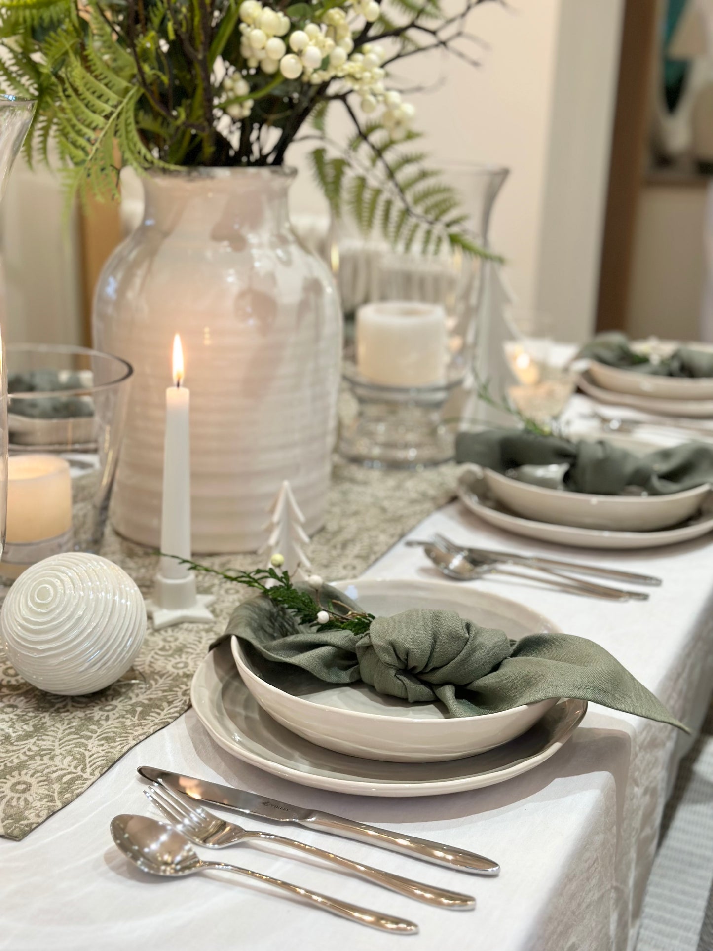 Natural Linen Table Cloth