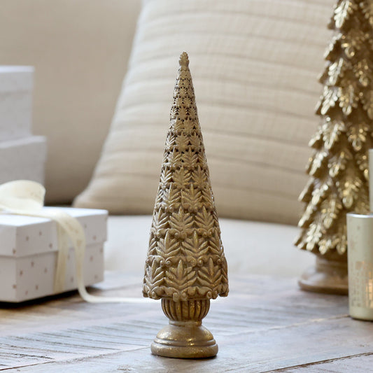 Brass Finish Christmas Tree