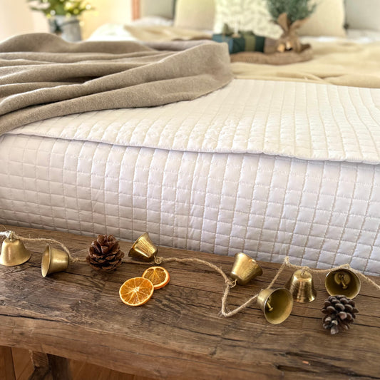 Antique Gold Bell Garland