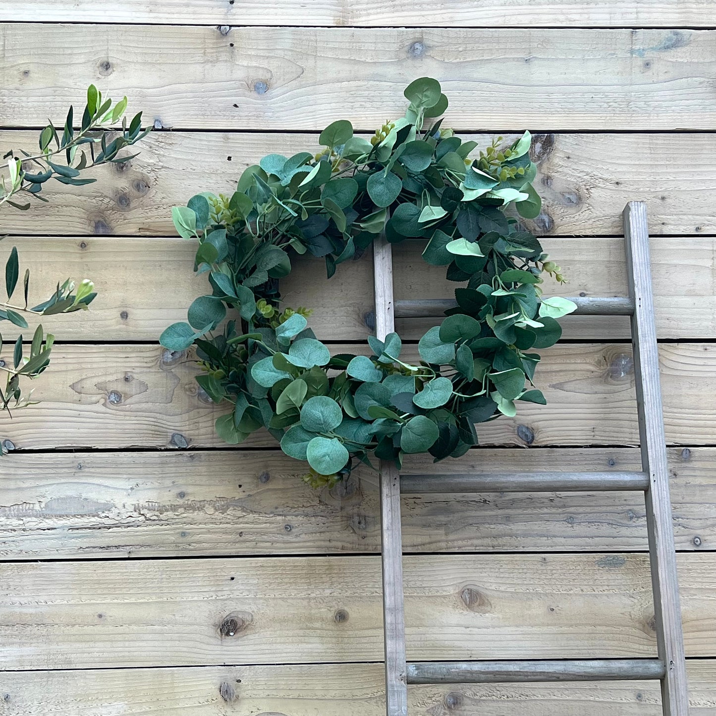 Eucalyptus & Rose Leaf Wreath