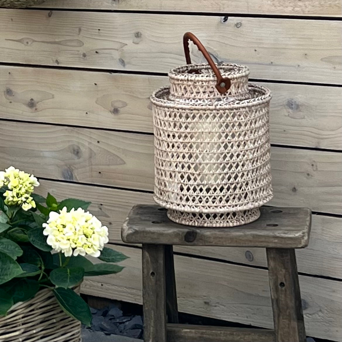 Round Rattan Lantern