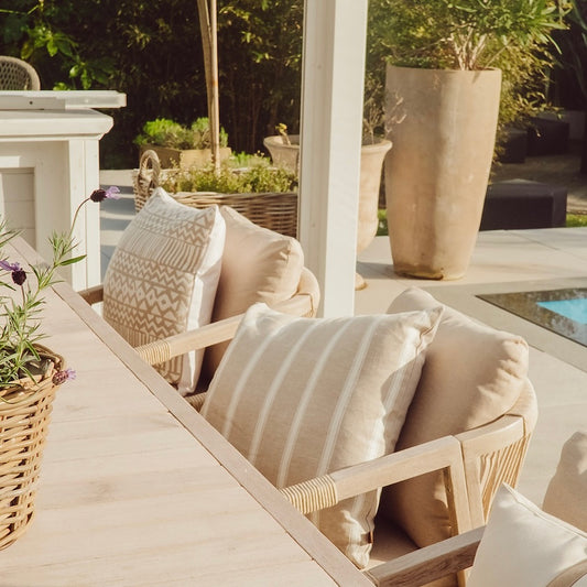 Outdoor Ticking Cushions