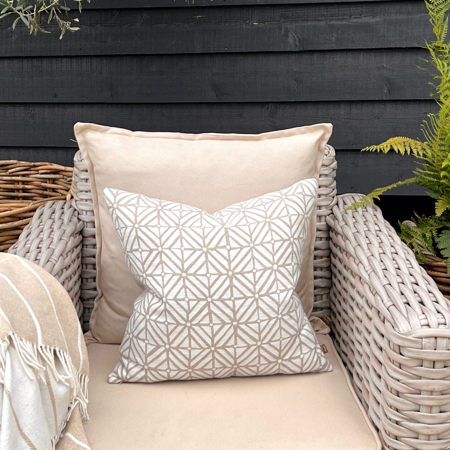 Outdoor Textured Tile Cushions