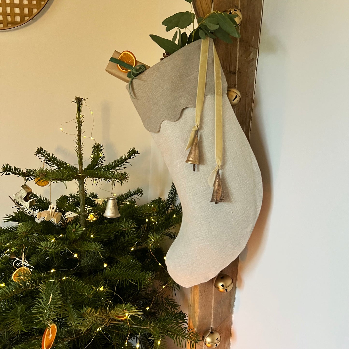 Scalloped Neptune Chloe Christmas Stocking