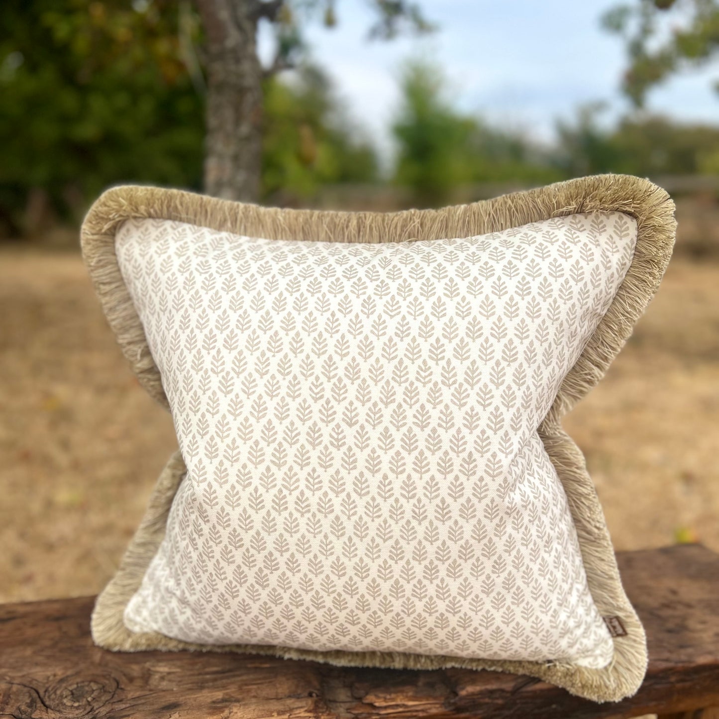Pure Edit Foila Fringe Cushion