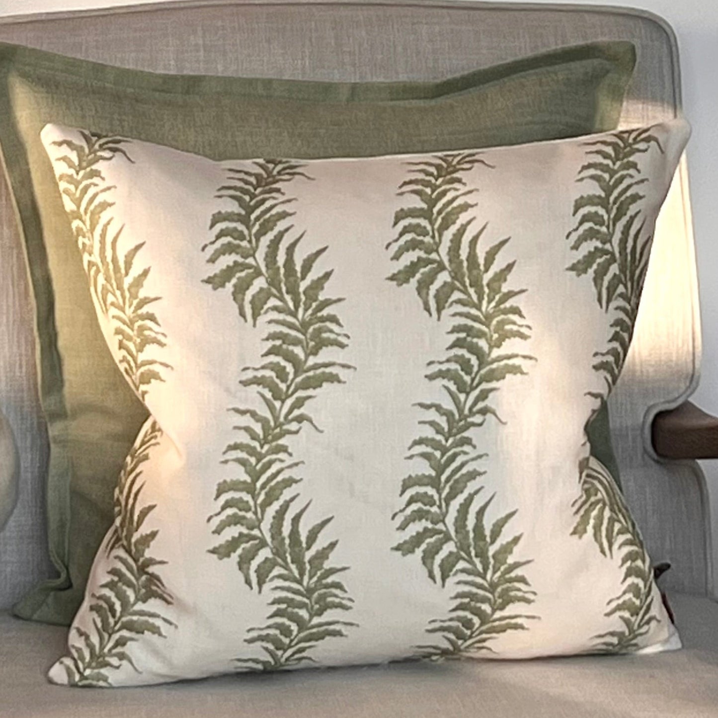 Peony and Sage Cushion