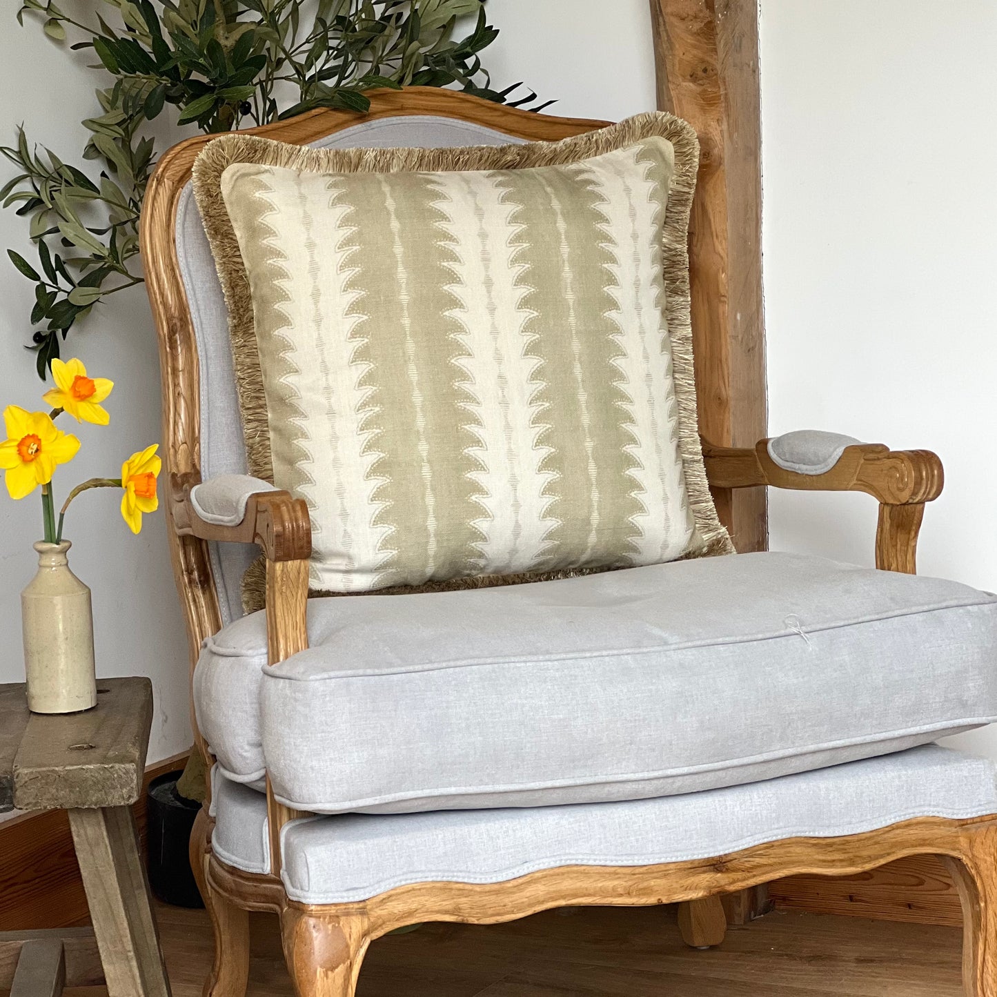 Linwood Ruched fabric Cushion