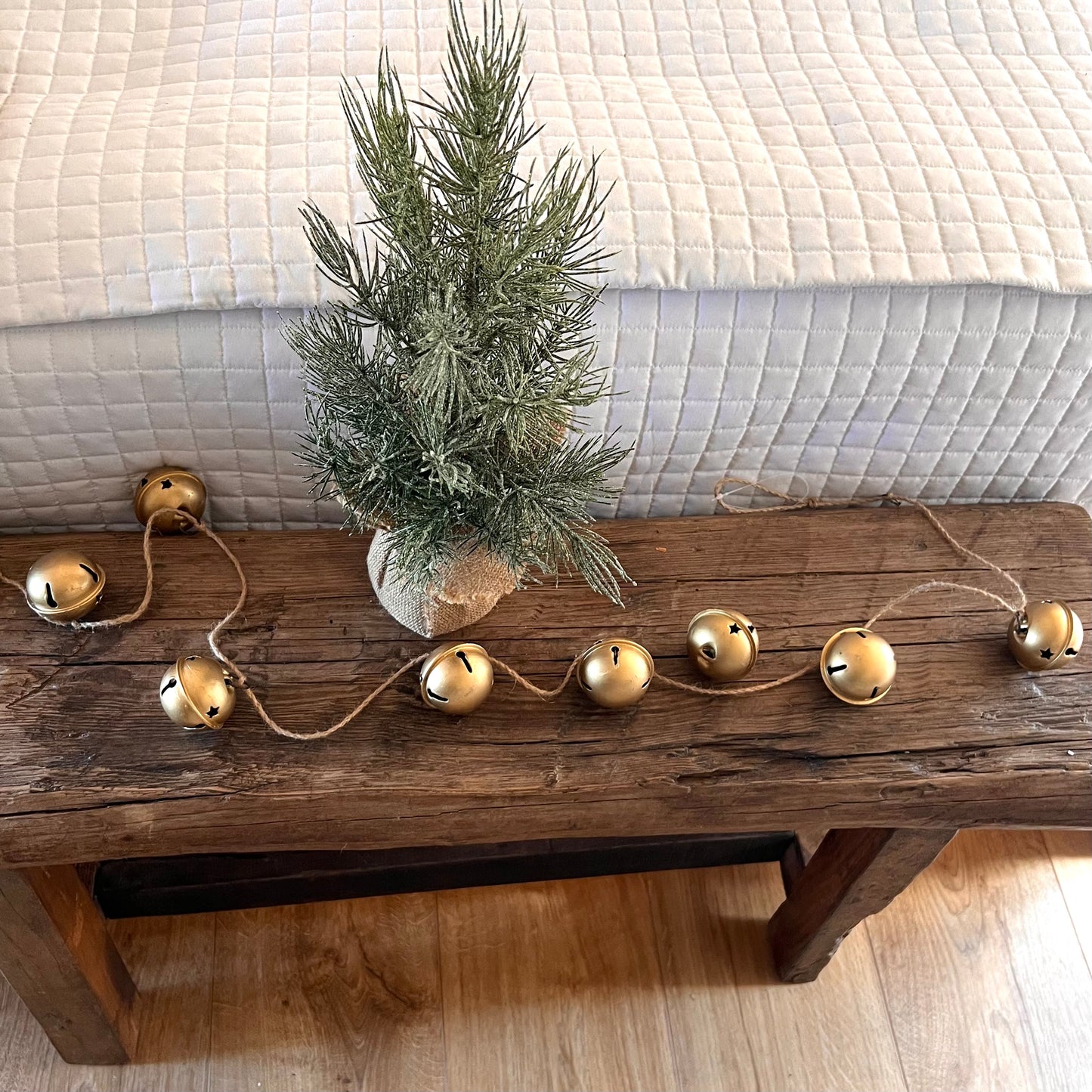 Round Brass Bell Garland