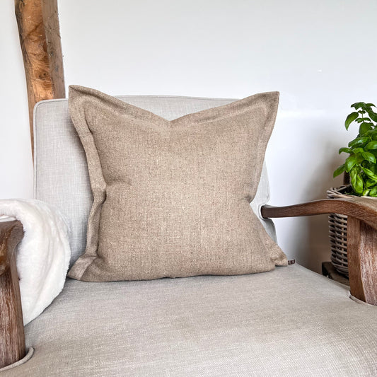 Hessian Style Cushion