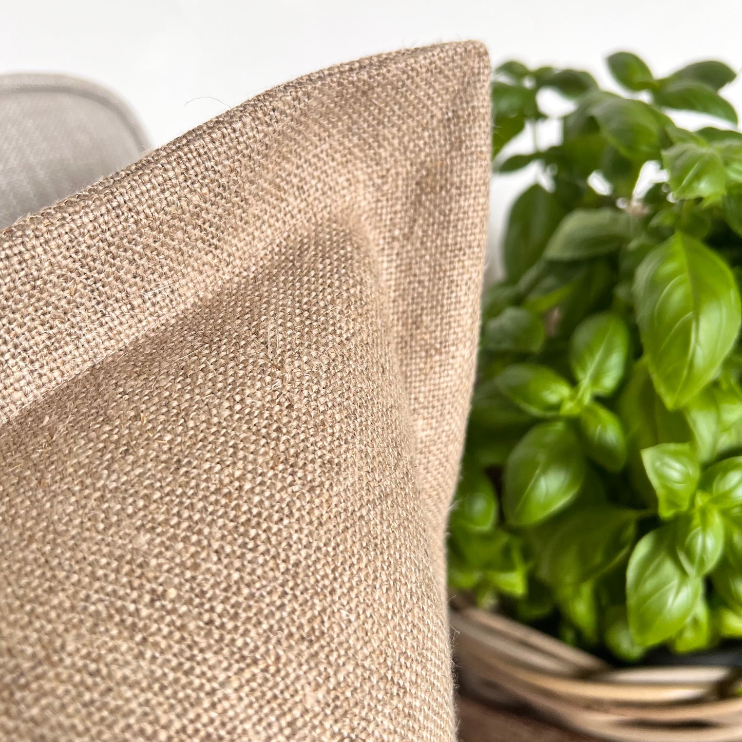 Hessian Style Cushion
