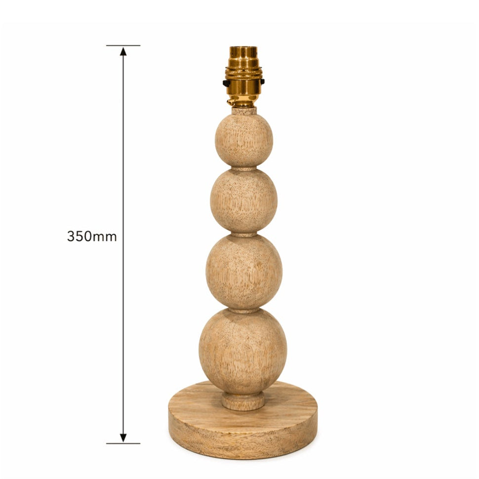 Wooden Bobble Table Light 