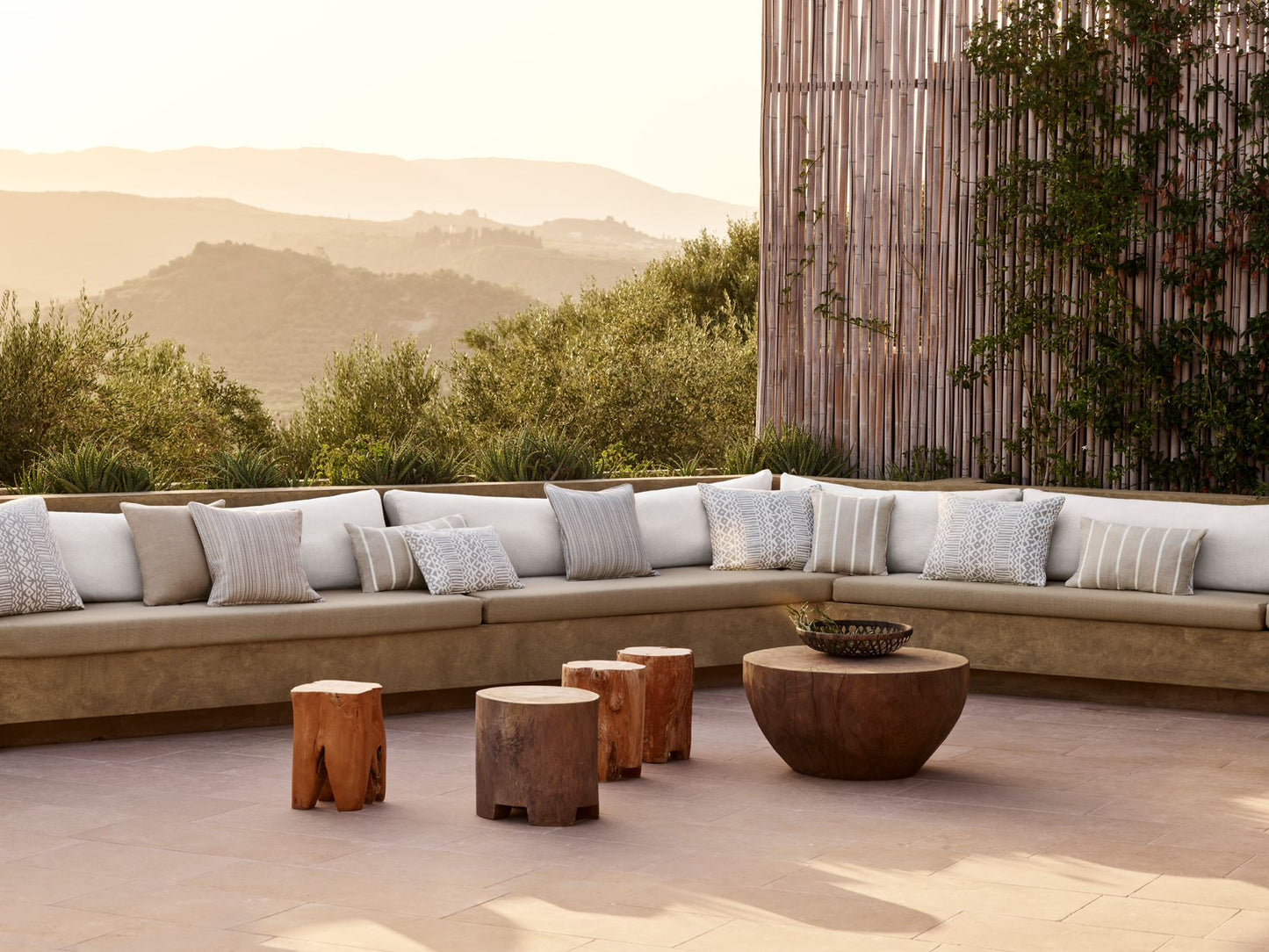 Outdoor Ticking Cushions
