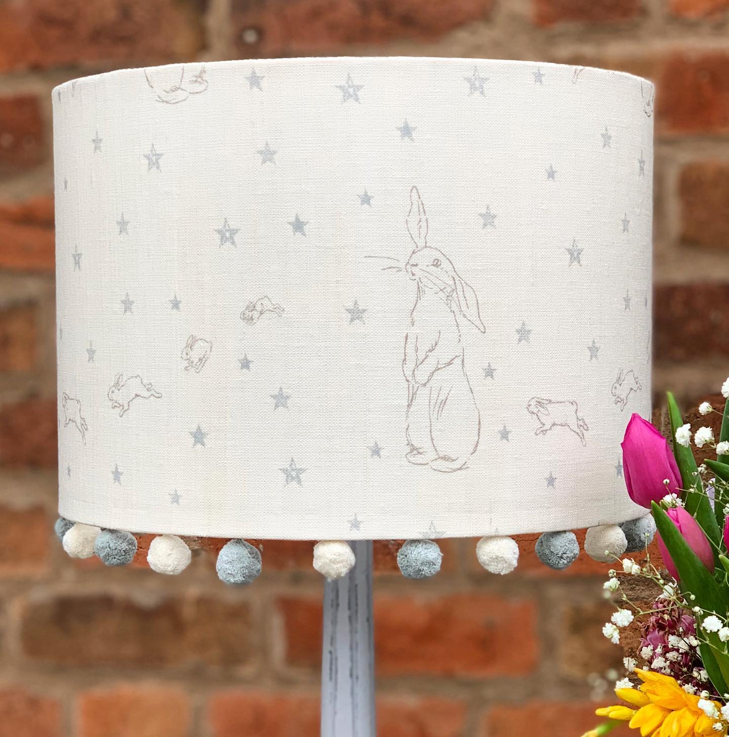 Peony and Sage All Star Rabbit  Lampshade