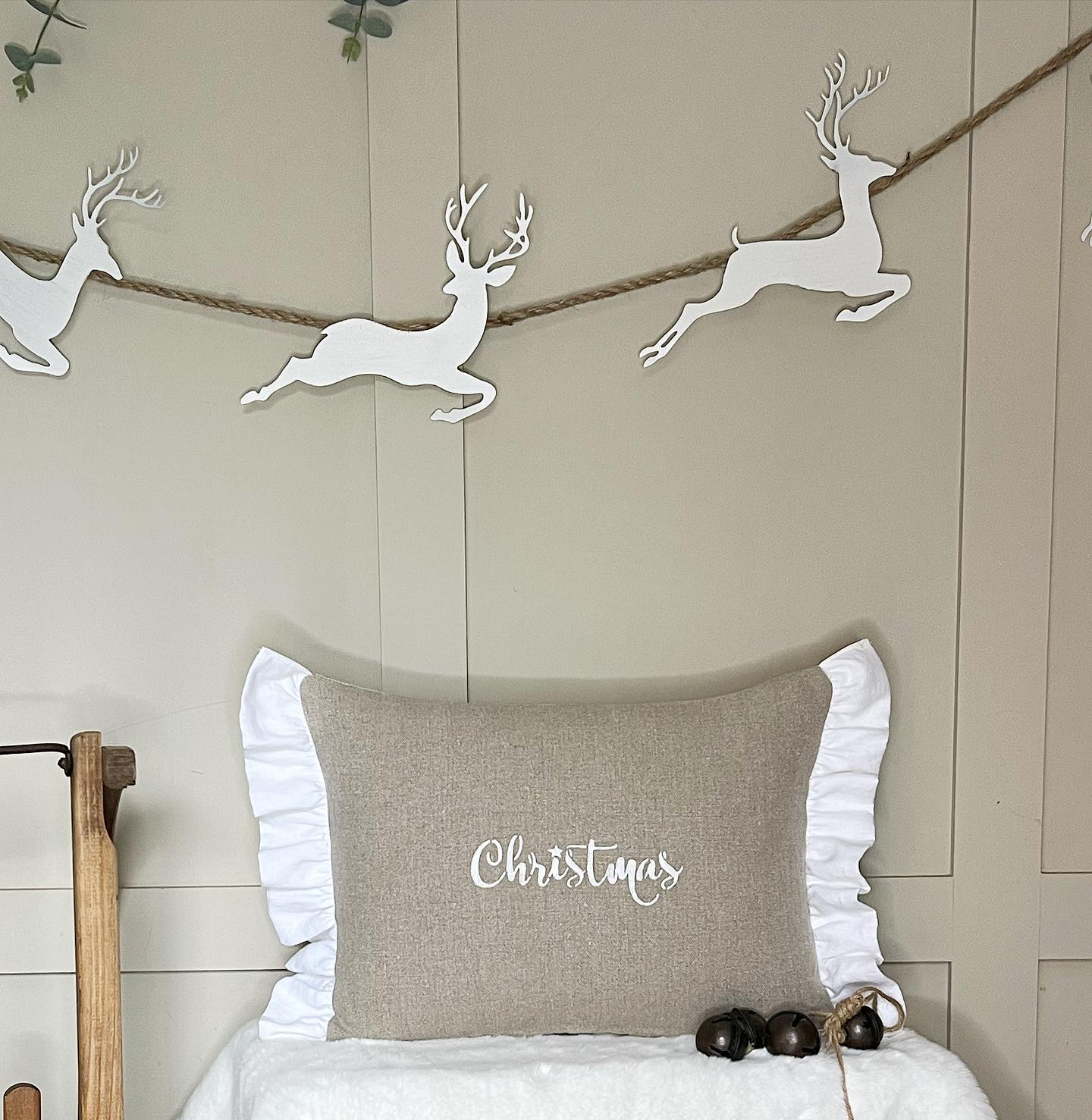 Linen Christmas Cushion
