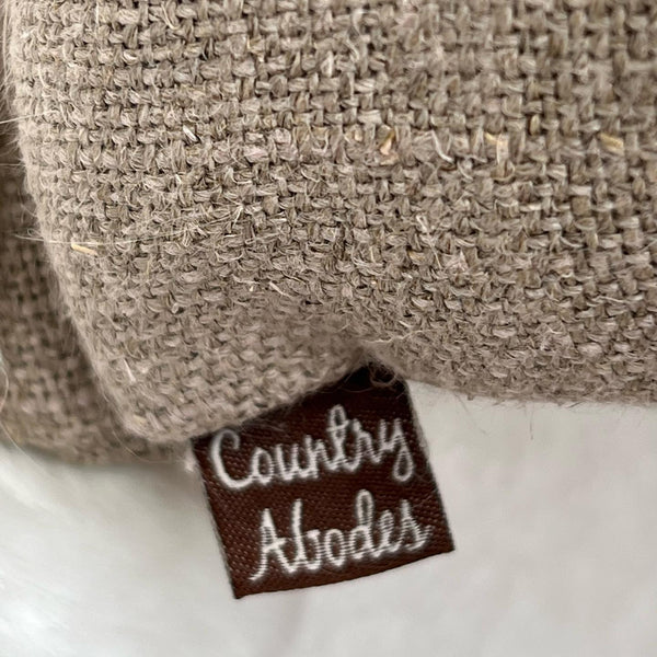 Hessian Style Cushion