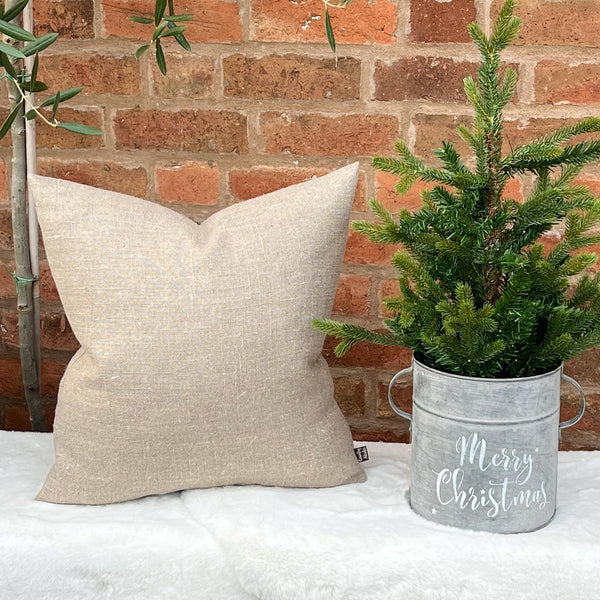 Hessian Style Cushion