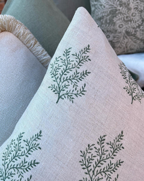 Peony and Sage Olivia Fabric Cushion