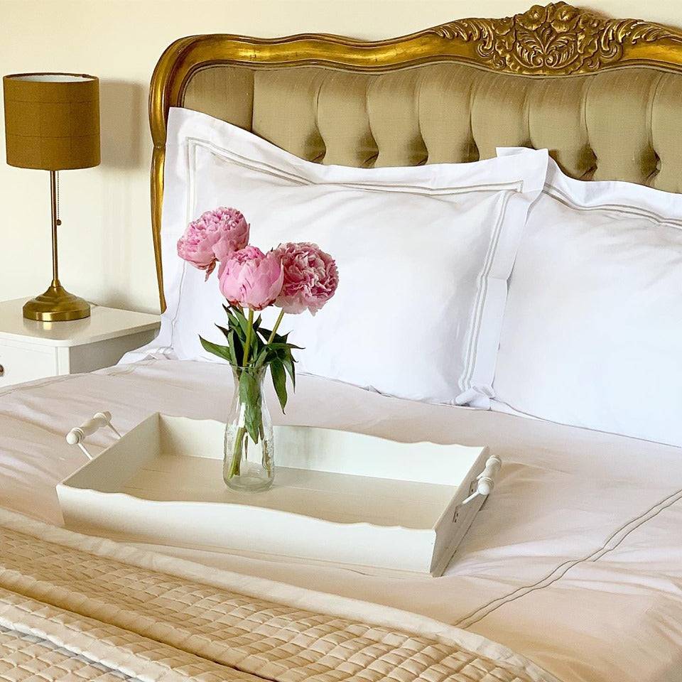 Egyptian Cotton Check Quilted Throws