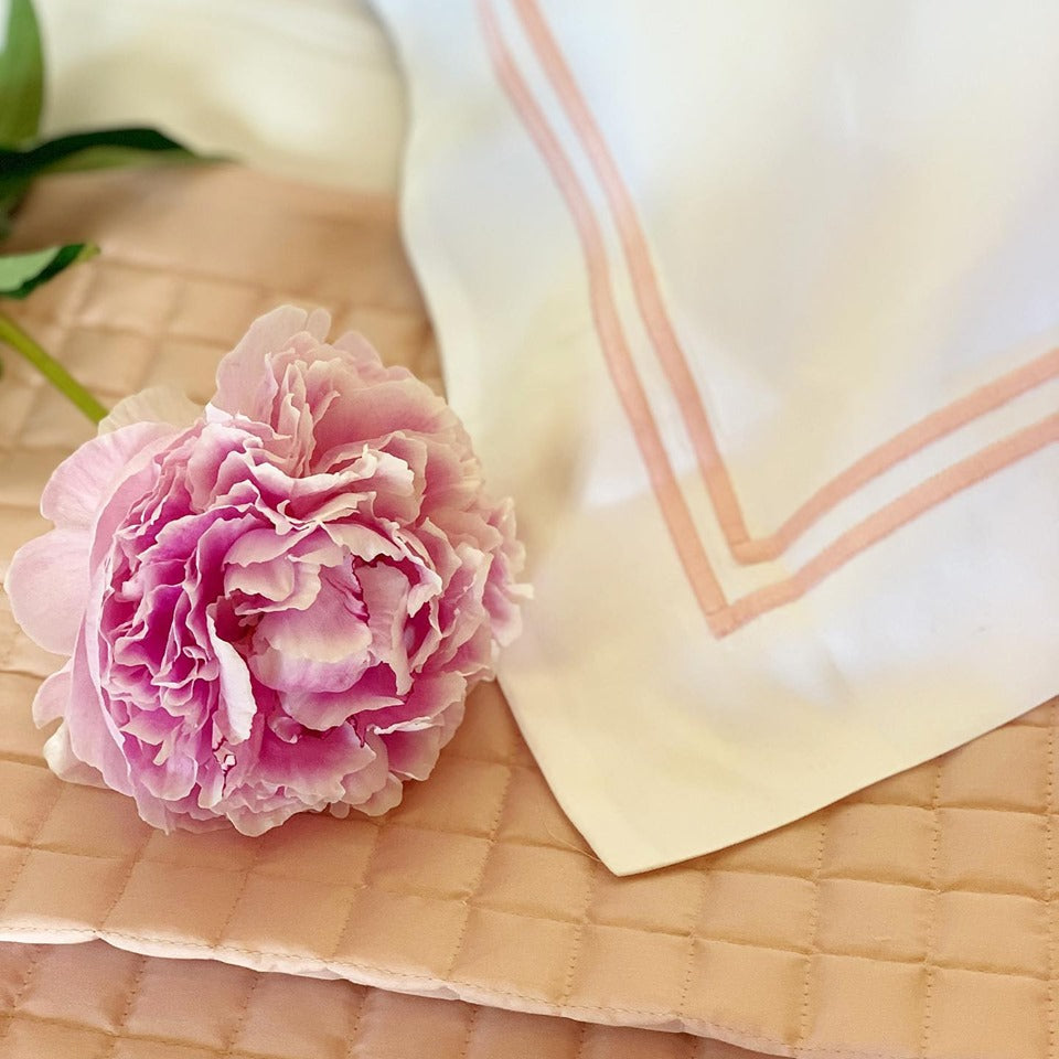 Egyptian Cotton Check Quilted Throws