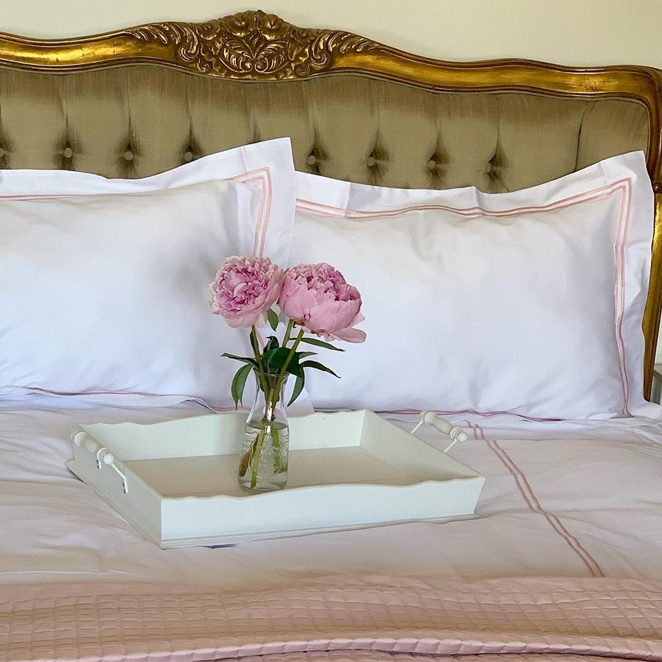 Egyptian Cotton Check Quilted Throws