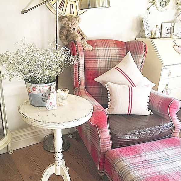 French Grainsack Stripe Cushions